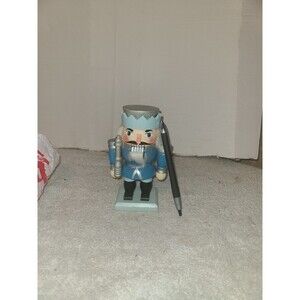 Holiday Nutcracker Blue Silver Kingsbridge International 6"